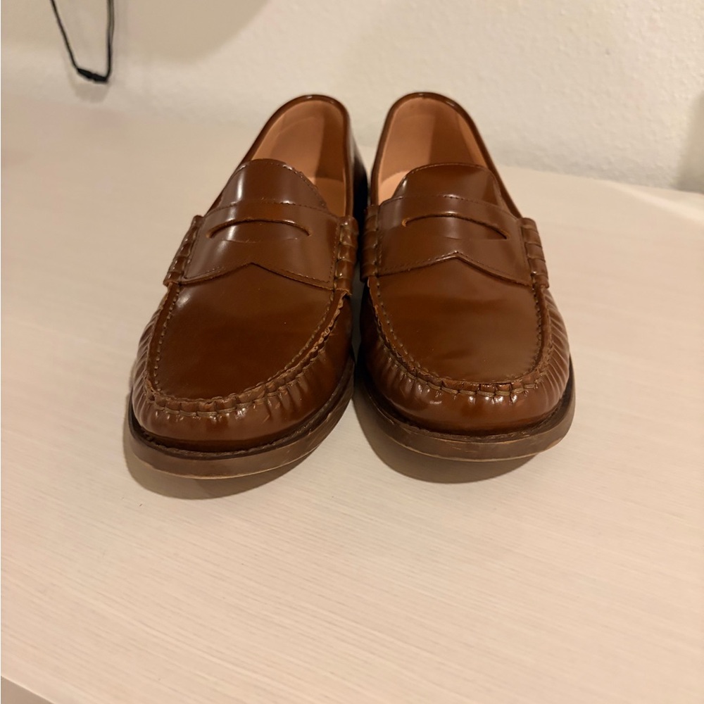 J Crew Winona Penny Loafers in Brown Leather - Women’s Size 9 - Picture 5 of 8